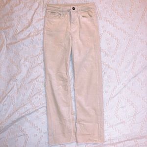 Cream corduroy pants